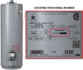 water heater serial number decoder|hot water tank serial number lookup.